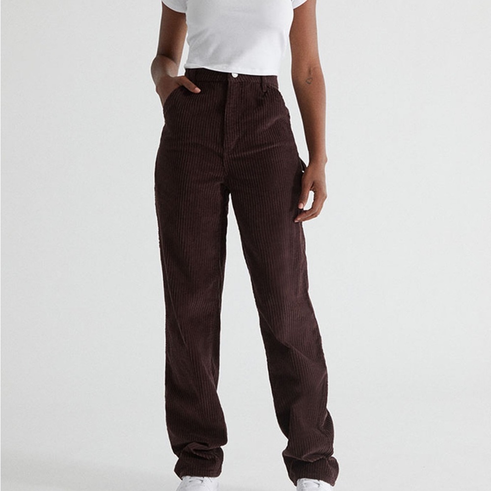 Brown Corduroy Carpenter Pants